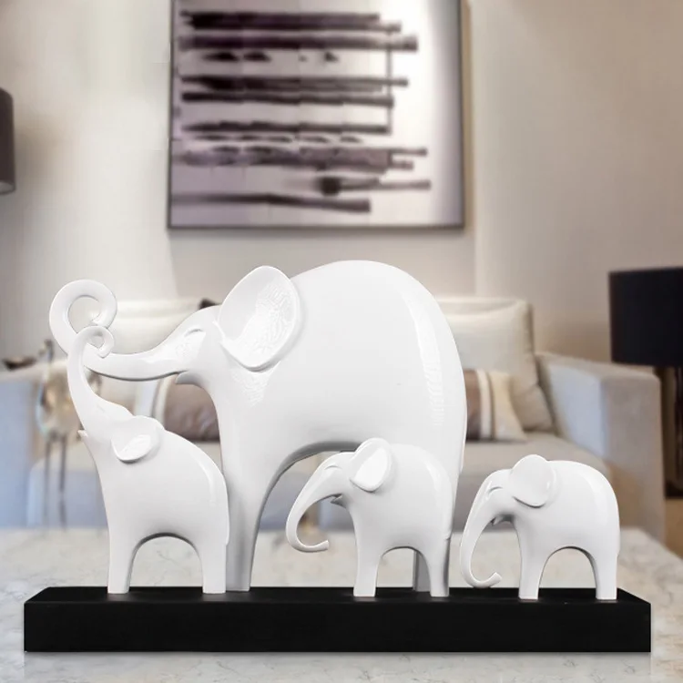 Новое поступление, фигурка слона из смолы на заказ для украшения дома