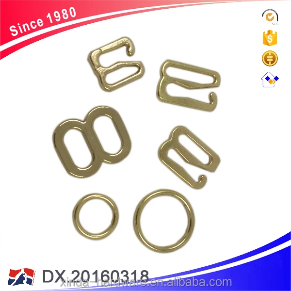 Bra Buckles Ring and Slider 8mm, 10mm, 12mm