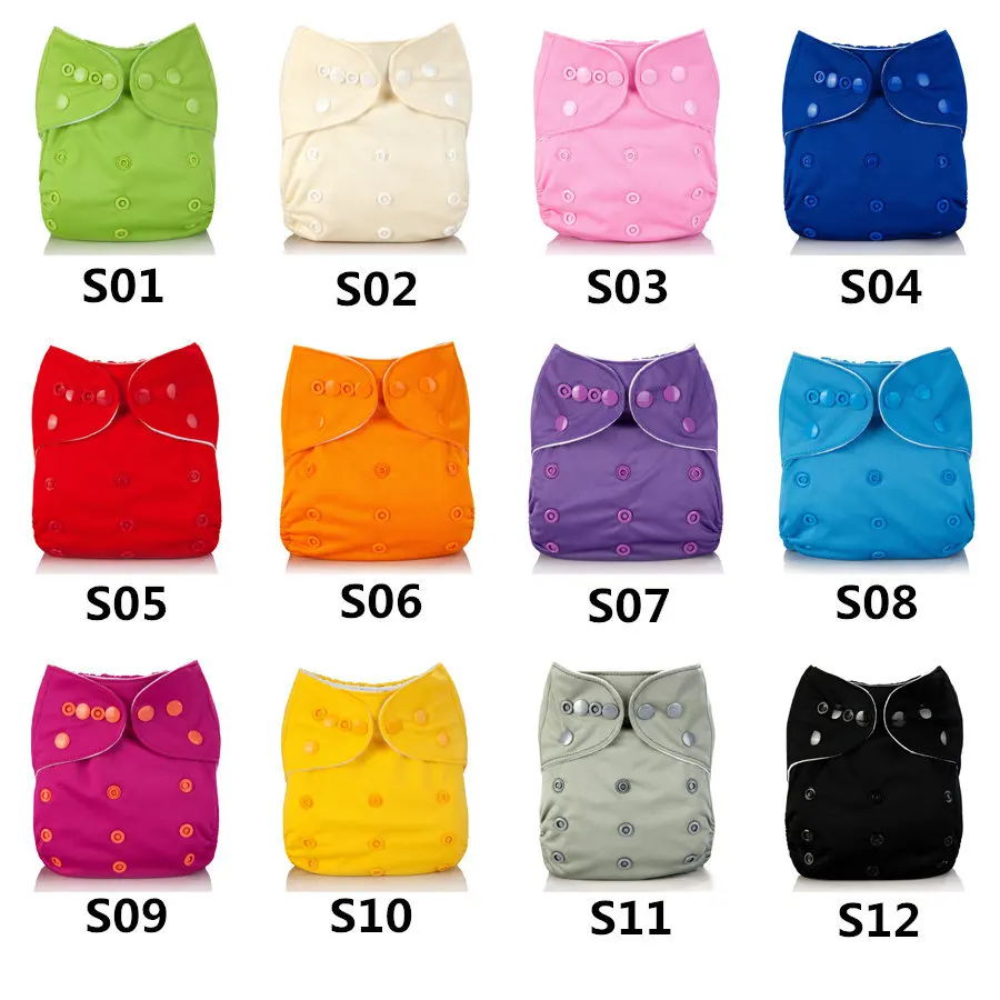 
Bamboo charcoal 30Sets Free Shipping pattern cloth diaper with insert 