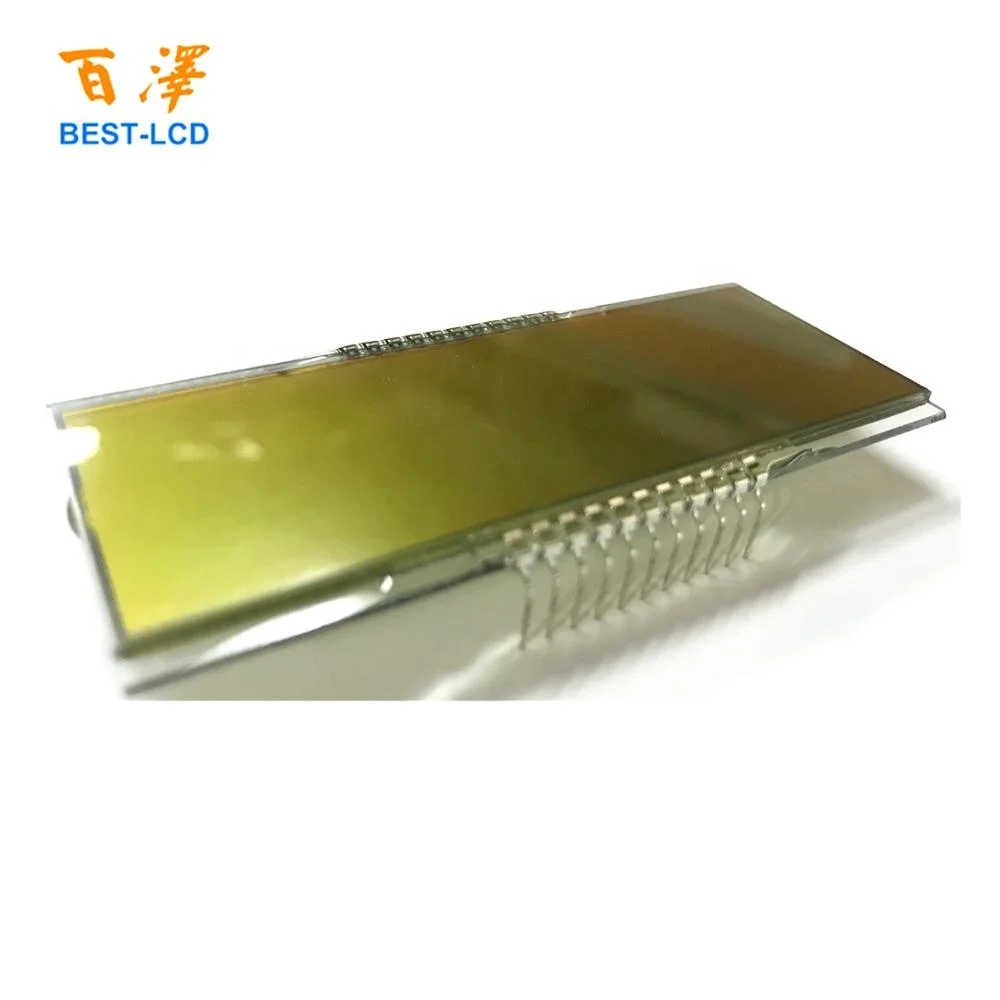 
Custom size 22 Pin 6 Digits 7 segments STN Yellow-Green LCD Display For Fuel Dispenser/Industrial Machine/Electronic Products 