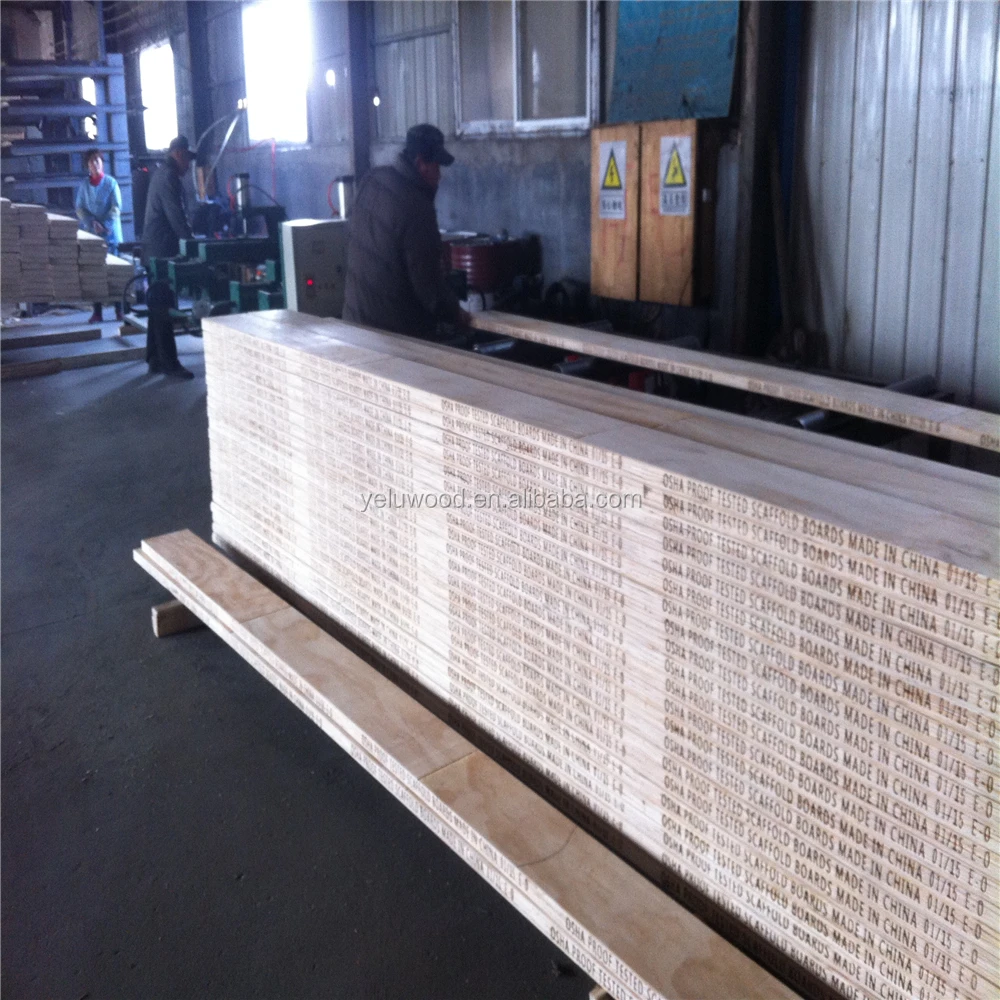 Деревянная доска OSHA 38X225X3,9 м LVL