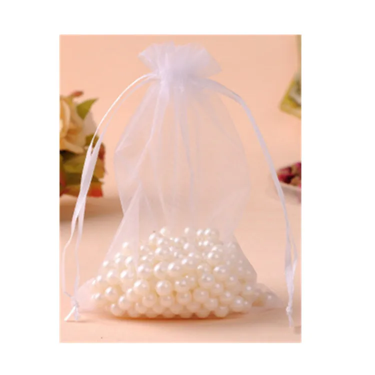 Customized Cheap bags organza Wholesale organza drawstring gift bags