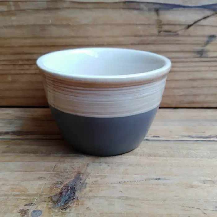 Japanese bowl ceramic matt color with wood painting cereal bowl ceramic microwave and dishwasher safe