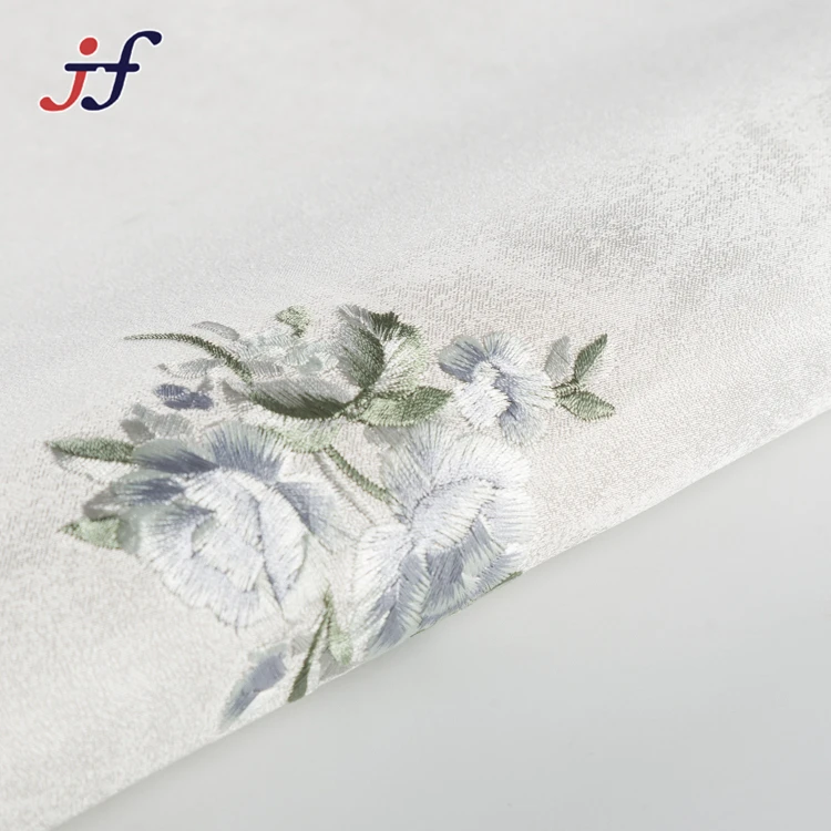 Modern Minimalism Style Embroidered Coated Environmental Decoration Cloth Wallpaper For Wall