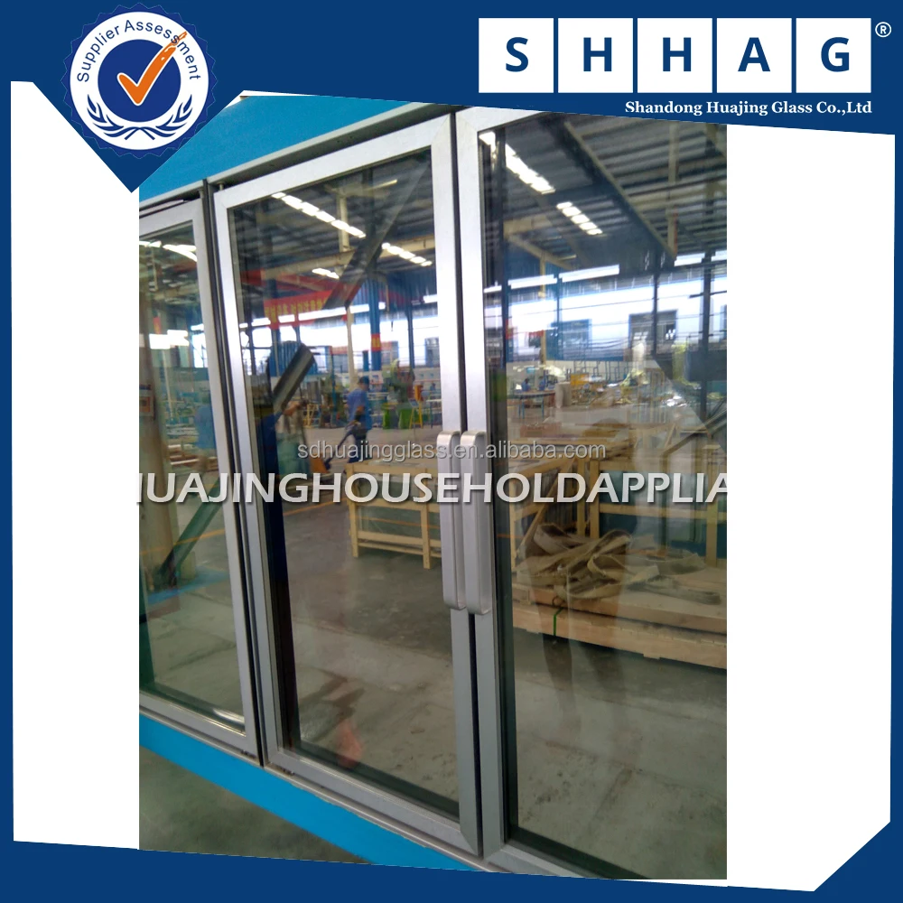 China Factory Tempered Glass Low-E Double Glazing Glass Door For Freezer chiller