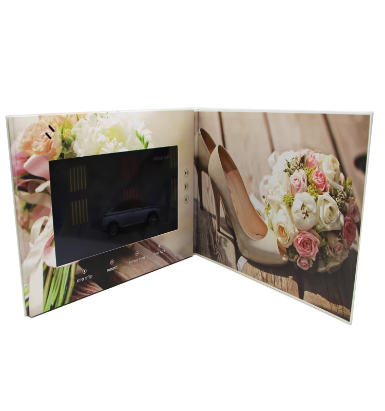 Custom 10.1 inch Video Greeting Card Module /Video Brochure with LCD Screen for invitation