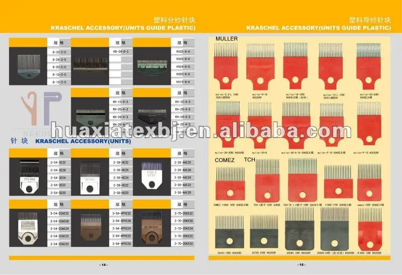 Plastic guide blocks