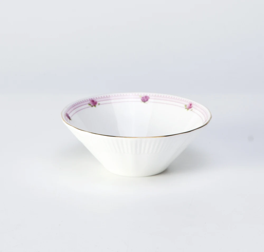 Chinese factory wedding event plates rose flower sets dinnerware