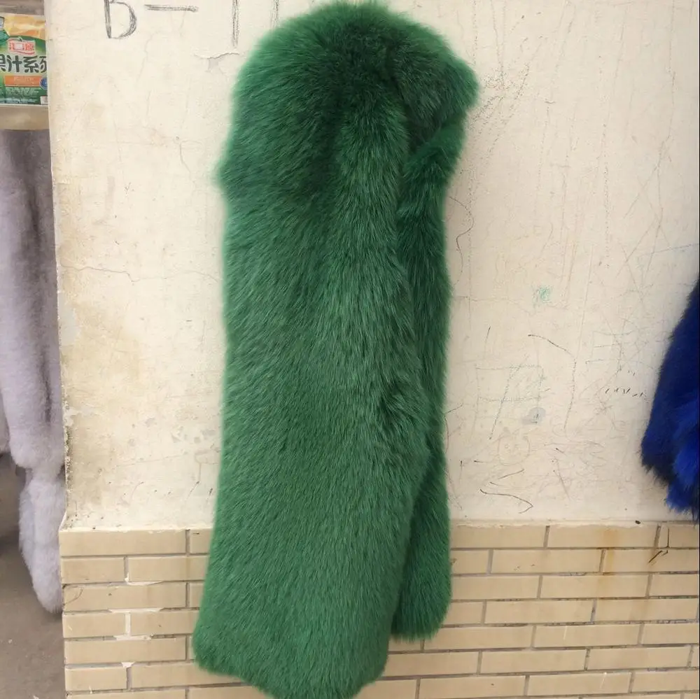 Высококачественный цветной лисий мех ALICEFUR окрашенный на продажу