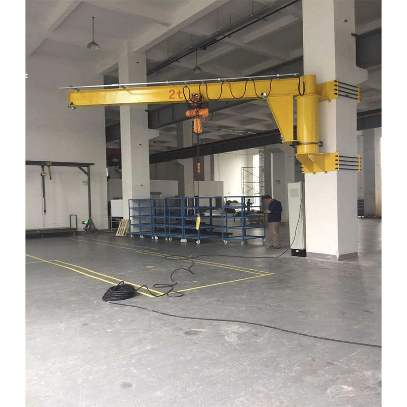 Floor Mounted Jib Crane Pendant Control Electric Jib Crane