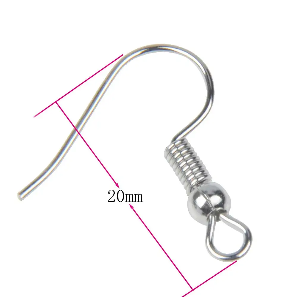 Chanfar 200PCS/Bag Earrings Hooks Clasps Findings Component for Jewelry Making