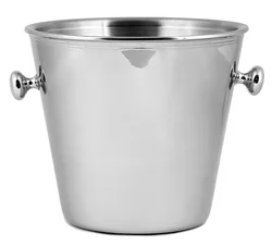 Silver Stainless Steel Ice receptacle Buckets Wine Beer barrel container Champagne Cooler decorative ice Bucket