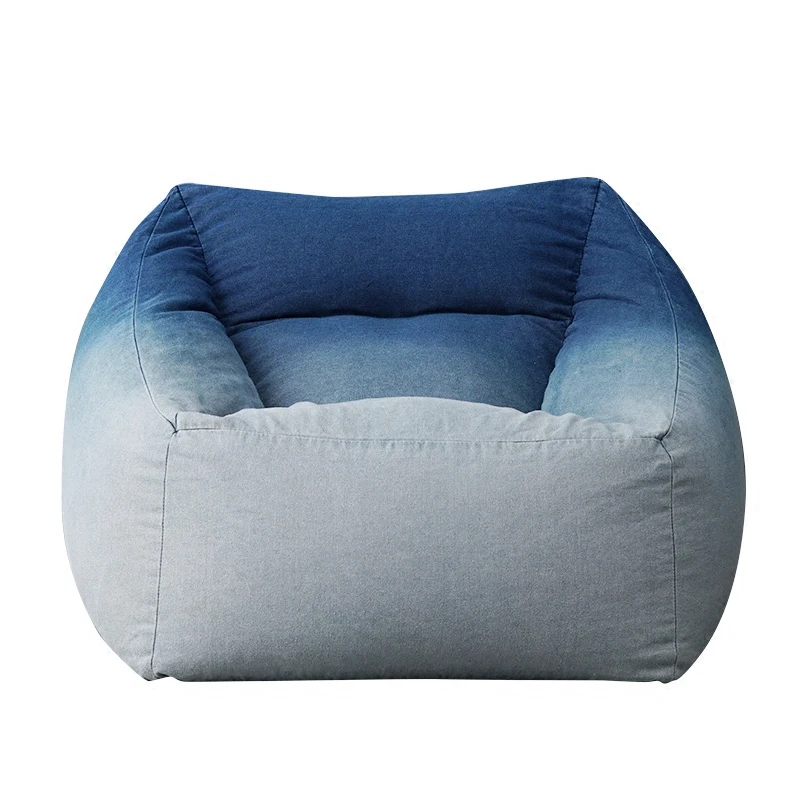 Colorful Outdoor Waterproof Float Beanbag Chair Double Seat Big Bean Lounge Furniture Modern Living Room Sofa Lazy Sofa Fabric
