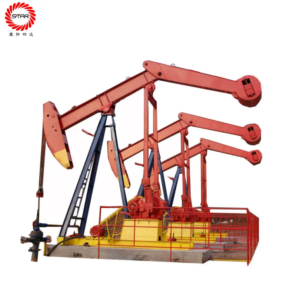 
Gear Reducer Oil Well Equipment Electric Double-horse Oil Beam Walking Beam Simple New Kowtow Machine 