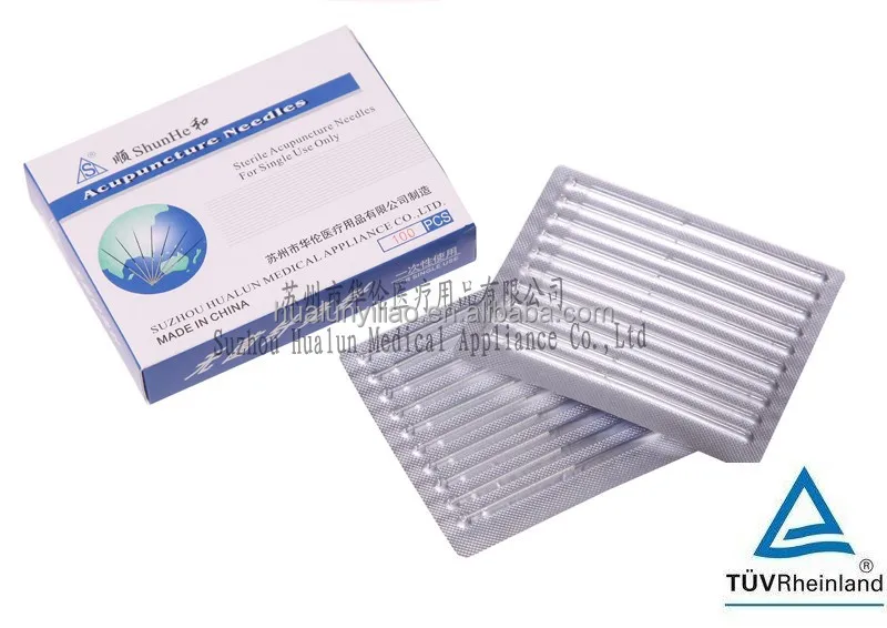 disposable sterile silver handle acupuncture needles without tube