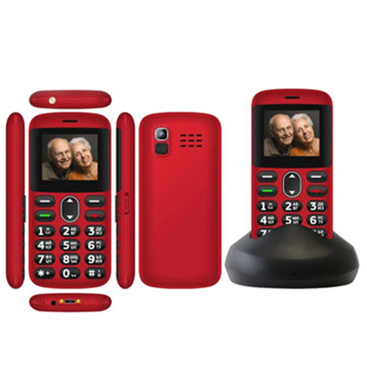 
Cheap Price Senior Feature Phone SOS Mobile Phone Elderly With Charging Cradle Featured Phone 