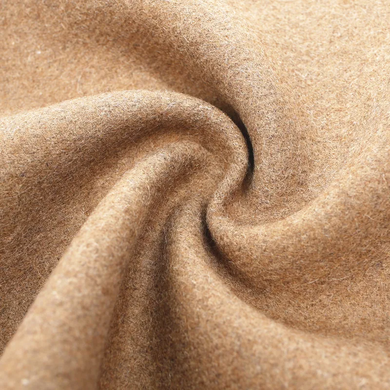 Melton wool polyester blended woolen fabric for winter overcoat