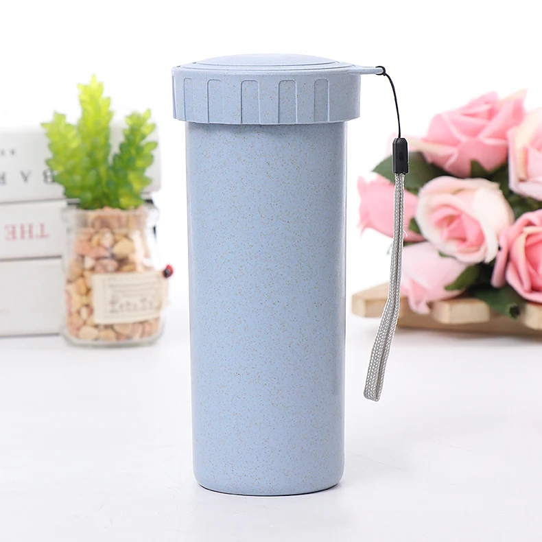 
Hot Sale Custom Design 430ML Seal Leak Proof Multicolor Biodegradable Wheat Straw Cup 