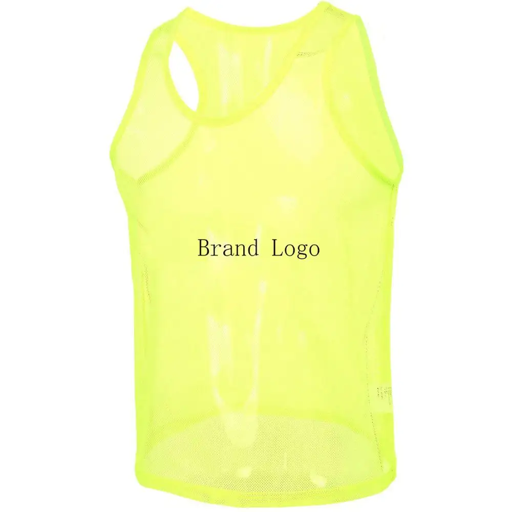 Дешевые Спортивные командные тренировочные жилеты, Спортивные Нагрудники, китайский производитель с сетчатой сумкой для хранения для взрослых и детей