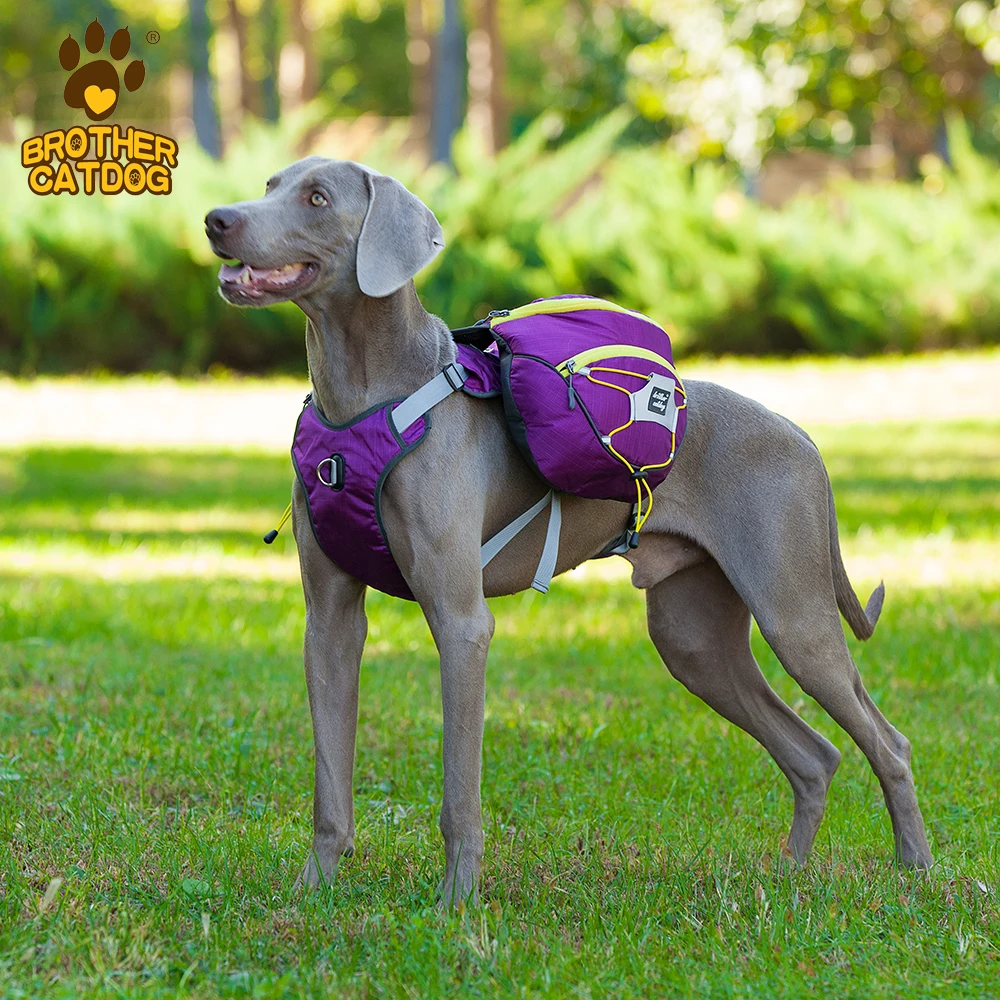 the best dog travel saddle backpack  small MOQ custom multi-functional pet hiking backpack  suit for medium large dog