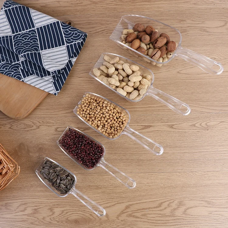 High 4.5cm Tea Coffee Bean Scoop Plastic Barware Ice Scoop Multi-use Scoop Ice Bucket