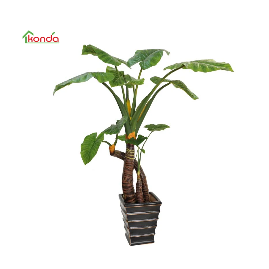 Factory Wholesale 180cm Large indoor decoration potted plants Real Touch artificial alocasia plant Aglaonema Philodendron