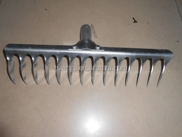 2021 year manufactuer tangshan produce steel rakes head with handle