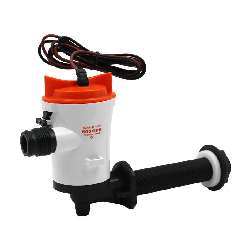 12V Baitwell Livewell Pump Submersible Cartridge Boat Bilge Pump For Bait Tank