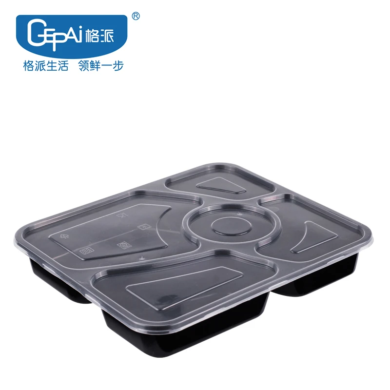 Disposable Plastic Bento Box for Take Away Leakproof PP Food Container for Storage and Packaging for Food and Fruit