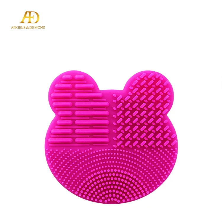 
2019 double side silicone acticarbon sponge make up brush cleaner 