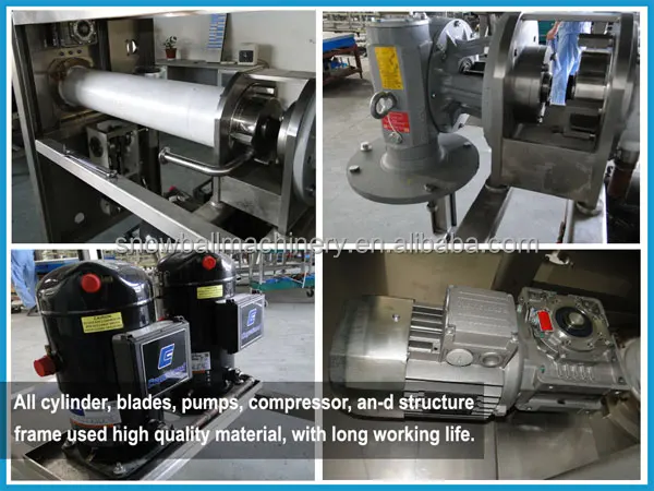 Ammonia Refrigeration Ice Cream Continue Freezer