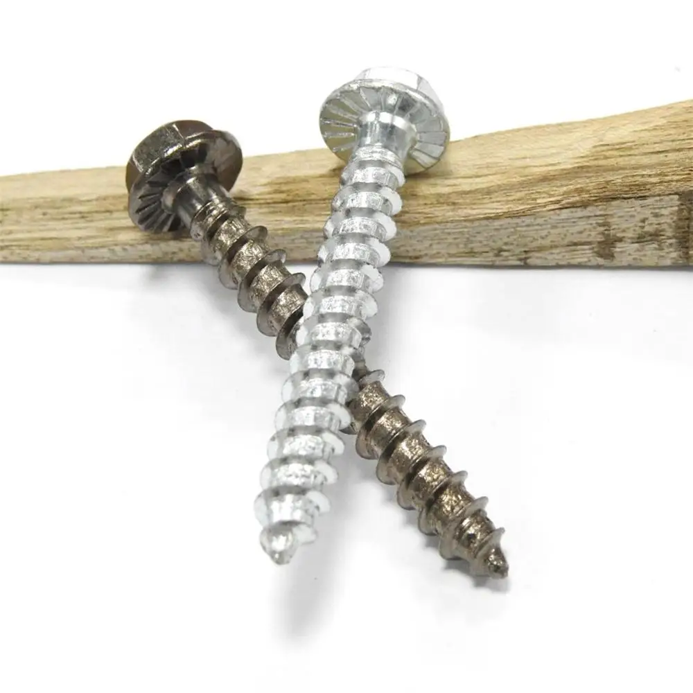 
Manufacturer Carbon Steel M7 M8 Large Self-tapping Hex Head Wood Roofing Screws sizes 
