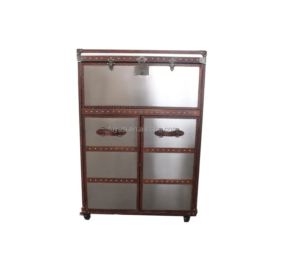 stainless steel wine cabinet trunk