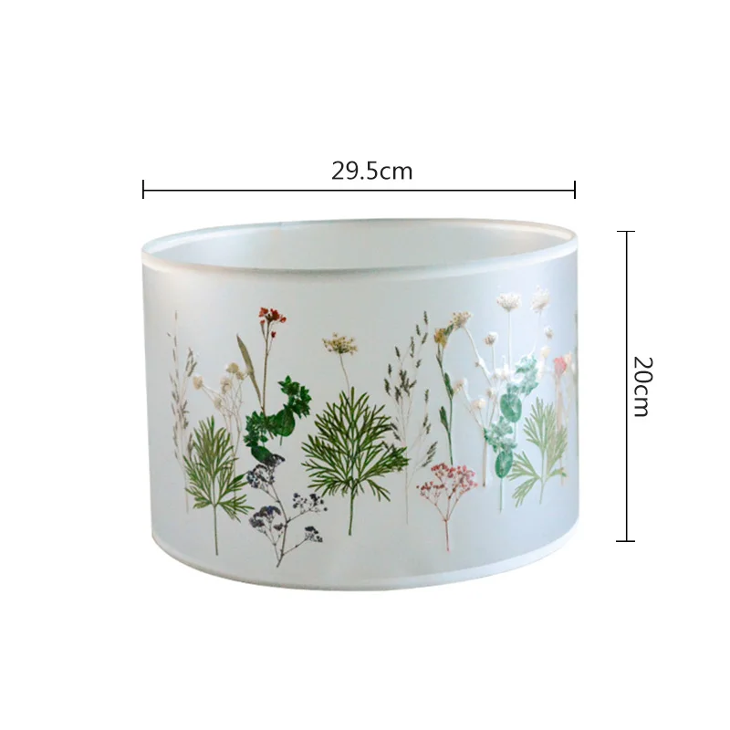 
Beautiful dry florals modern plastic PVC lampshade for house lighting 