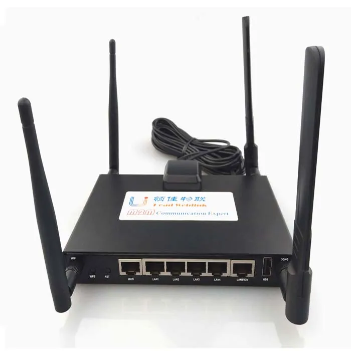 Модем промышленный с 6 портами LAN Ethernet и WiFi две SIM-карты