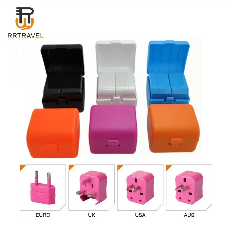 Travel Adapter Plug Compact Worldwide International Kit - Works in Europe, Asia, Australia, America