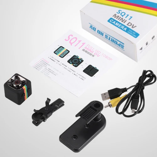SQ11 HD 1080P Support TF Card Mini DV Camera Night Vision Mini Camcorder Sport Outdoor DV Voice Video Recorder Action Camera