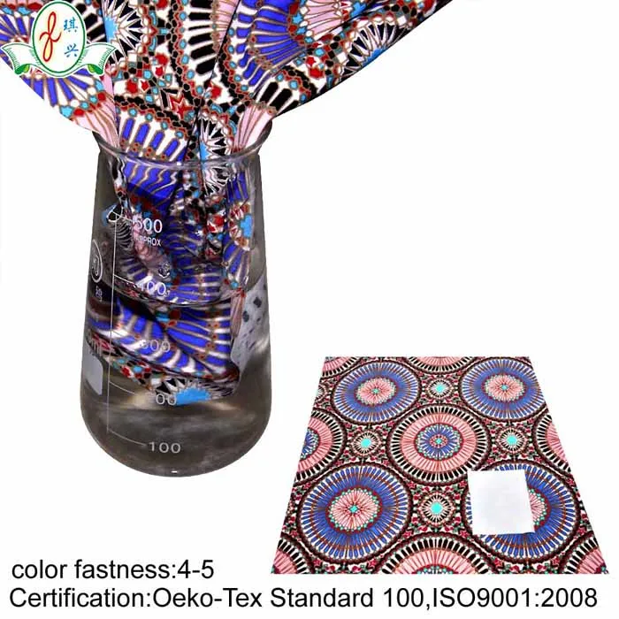 african fashion style print fabric 4 way stretch nylon spandex fabric