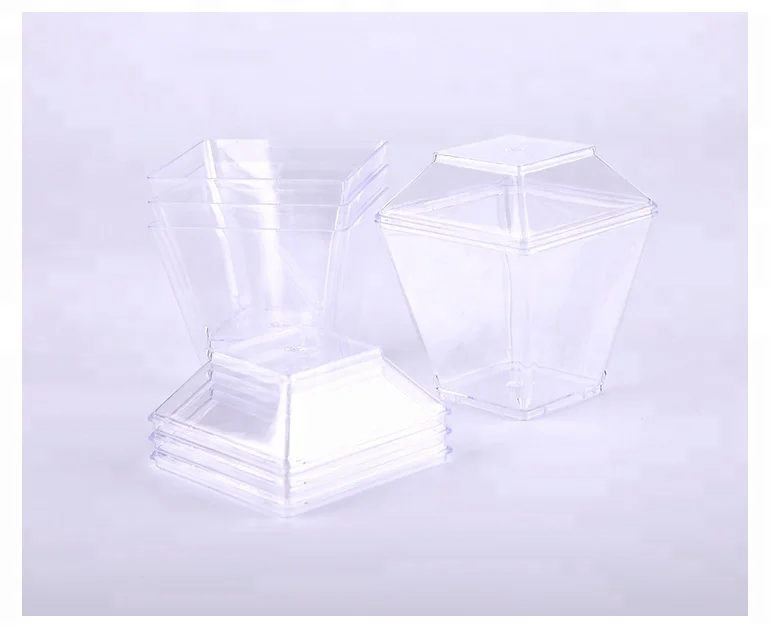popular food grade plastic 3.5oz transparent ice cream cup with lid