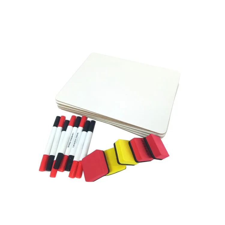 Классная многоразовая доска для сушки стирания, набор для доски 9x12 дюймов