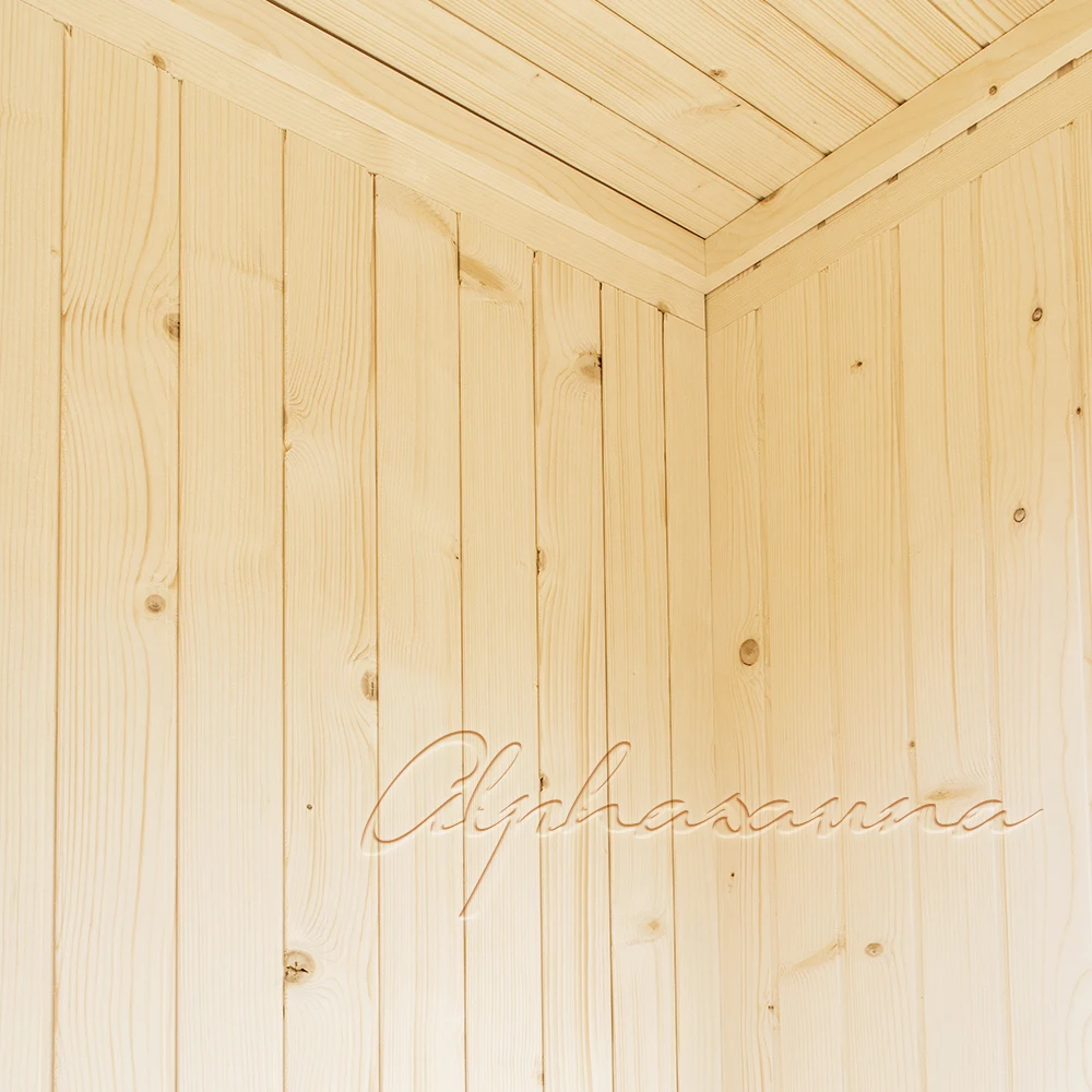 Pine wood one people mini traditional sauna room
