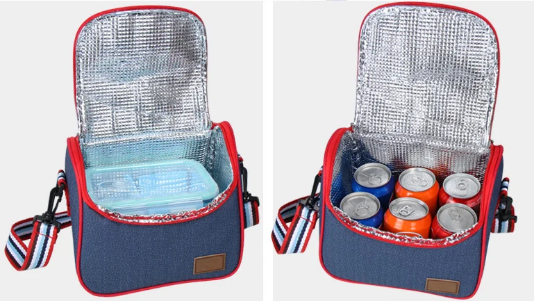 
6 Pack Fitness Meal Prep Bag Box,Neoprene Insulated Lunch Bag,Meal Management Bag 