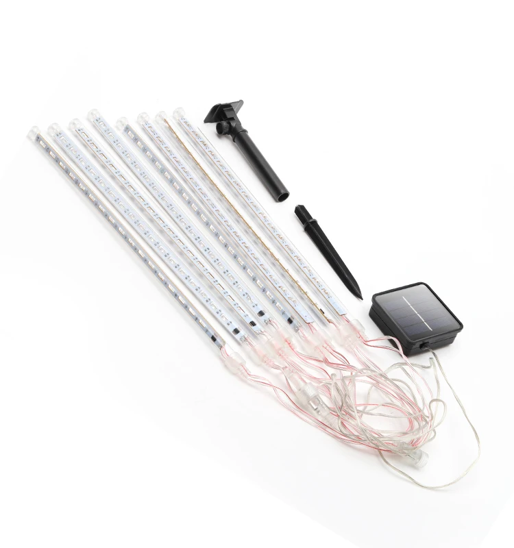 2019 top quality holiday LED outdoor meteor shower christmas  luces de navidad solares  solar string light
