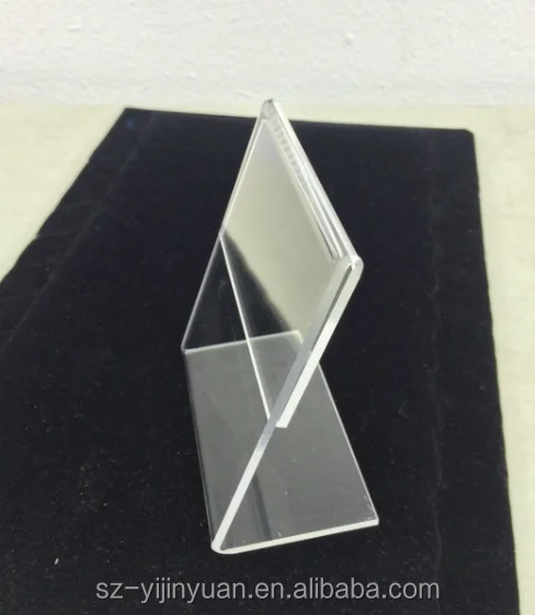 a4 Acrylic Sign Display Holder Name Card Label Stand Small 55x85mm