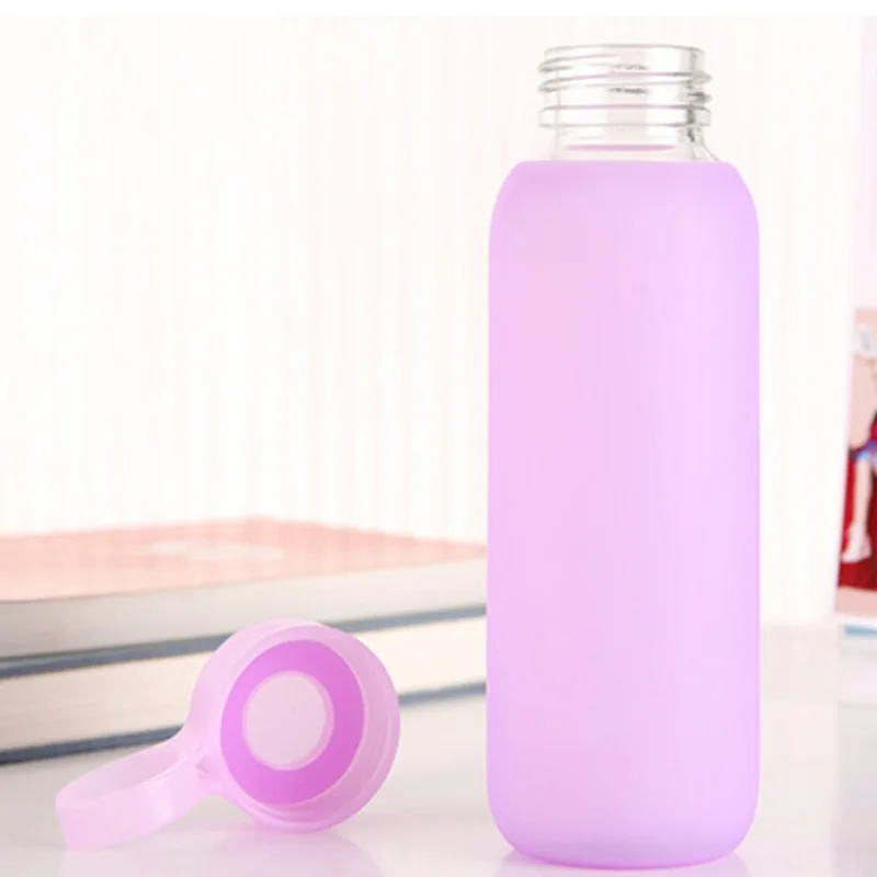 
 Профессиональная оптовая продажа, герметичная стеклянная бутылка для питьевой воды N223 карамельного цвета без БФА  