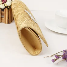 Famous Brand fashion day clutches Women Fashion Diamonds Evening Bag Satin Button Casual Clutches Purse High