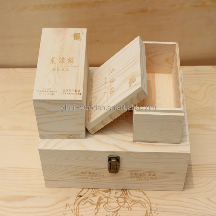 
Custom Printed/Painted Natural Wooden Tea Bag Box wooden box wooden gift box 