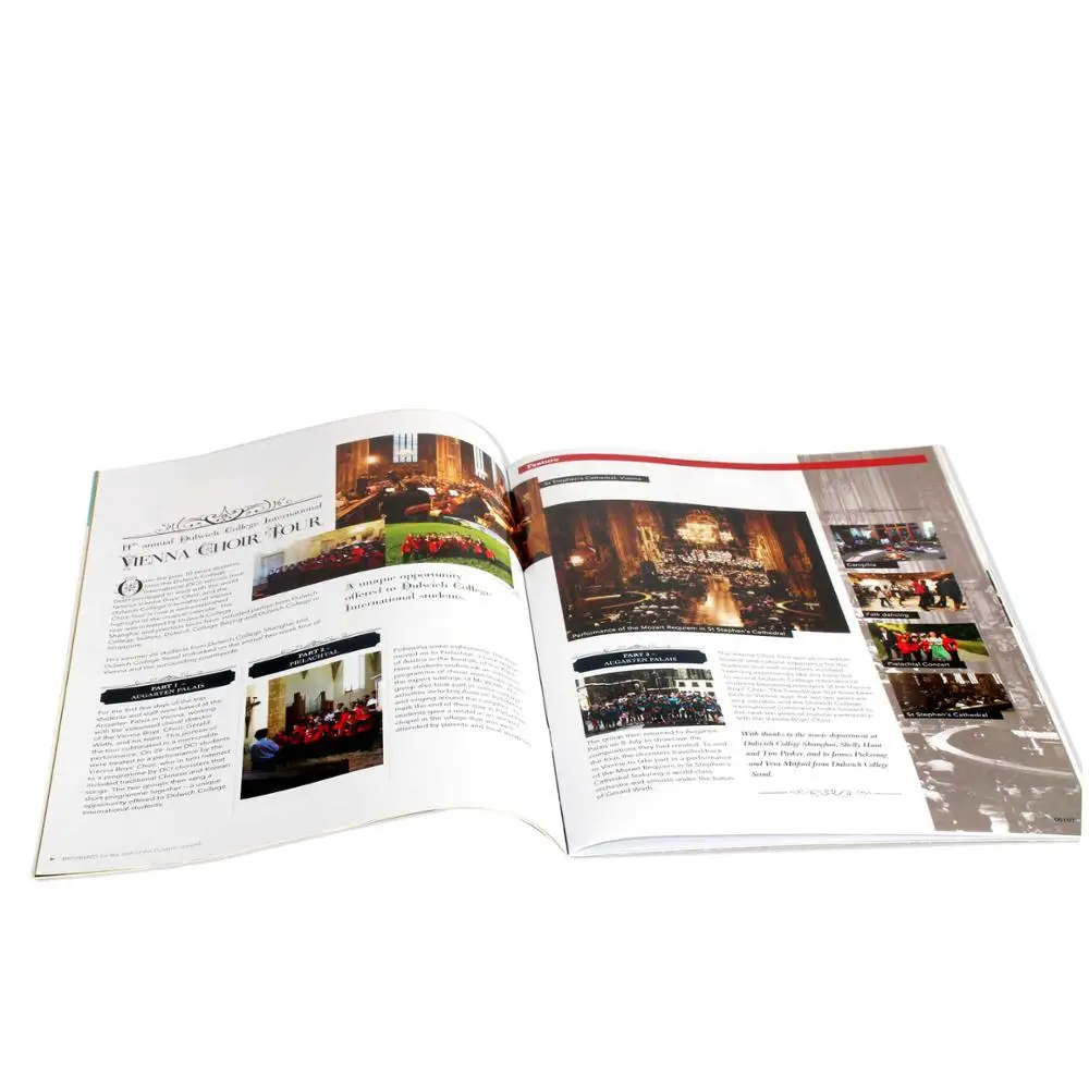 Offset printing wholesale custom low price colour magazine printer