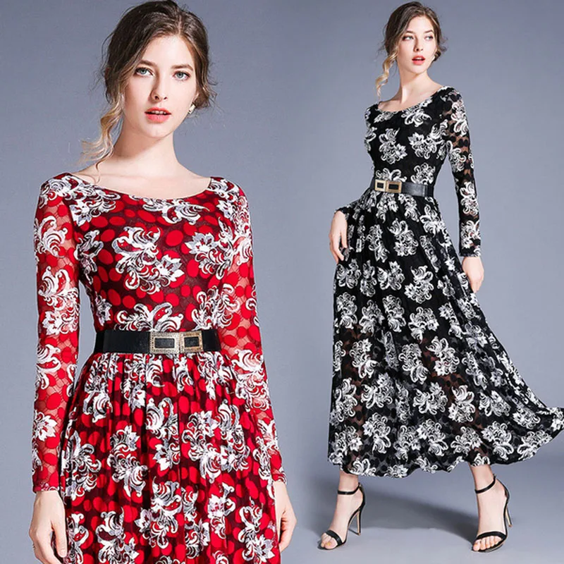 Новинка, женское кружевное платье Spot YSQ8304068 в европейском стиле