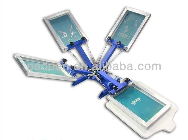 
Manual Serigraph 4 Color 1 Station Screen Printing Machine For Socks and Gloves 